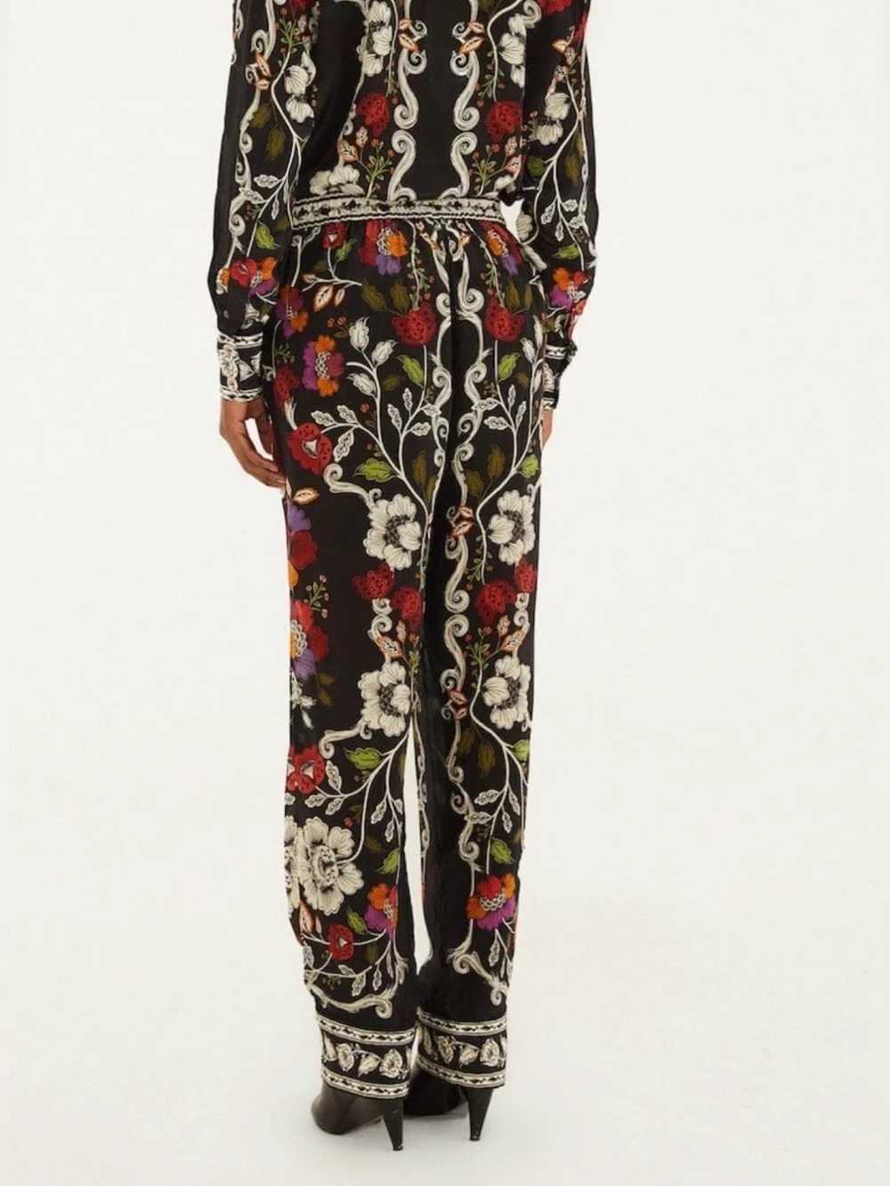 FARM RIO Black Floral Women's Pants - Size Small - New With Tags - Picture 4 of 7